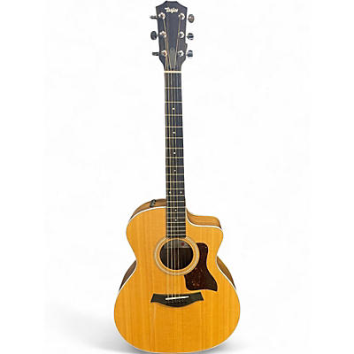 Used Taylor 214CE Natural Acoustic Electric Guitar
