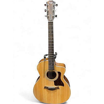 Used Taylor 214CE Natural Acoustic Electric Guitar