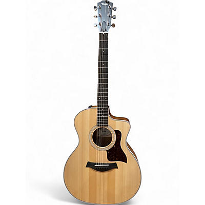 Used Taylor 214CE Natural Acoustic Electric Guitar