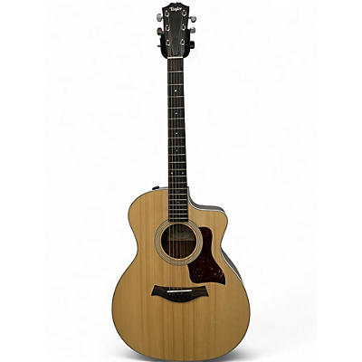 Used Taylor 214CE Natural Acoustic Electric Guitar