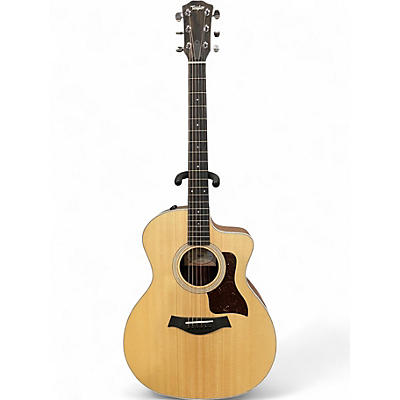 Used Taylor 214CE Natural Acoustic Electric Guitar