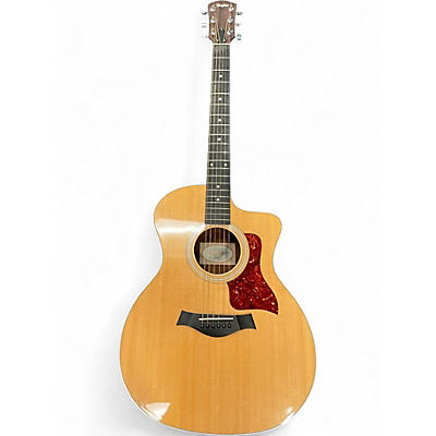Used Taylor 214CE Natural Acoustic Electric Guitar
