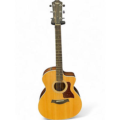 Used Taylor 214CE Natural Acoustic Electric Guitar