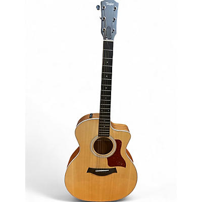 Used Taylor 214CE Natural Acoustic Electric Guitar