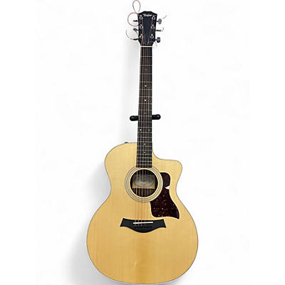Used Taylor 214CE Natural Acoustic Electric Guitar