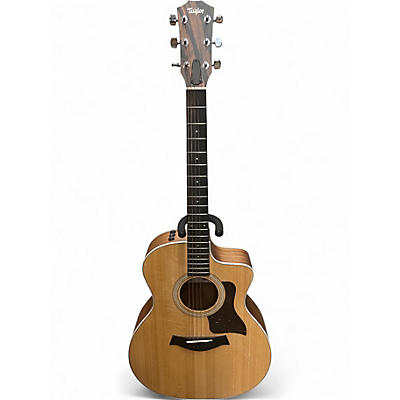 Used Taylor 214CE Natural Acoustic Electric Guitar