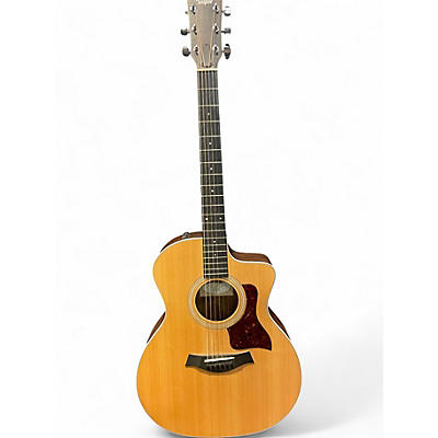 Used Taylor 214CE Natural Acoustic Electric Guitar