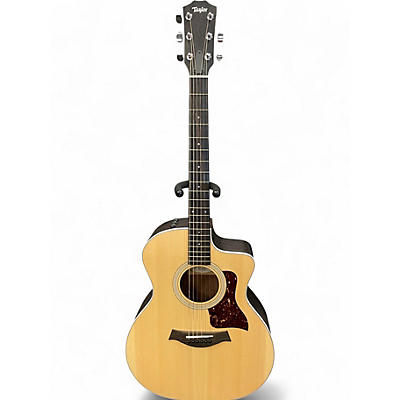 Used Taylor 214CE Natural Acoustic Electric Guitar