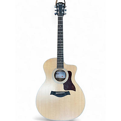 Used Taylor 214CE Natural Acoustic Electric Guitar