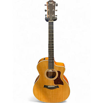 Used Taylor 214CE Natural Acoustic Electric Guitar
