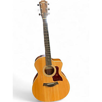 Used Taylor 214CE Natural Acoustic Electric Guitar