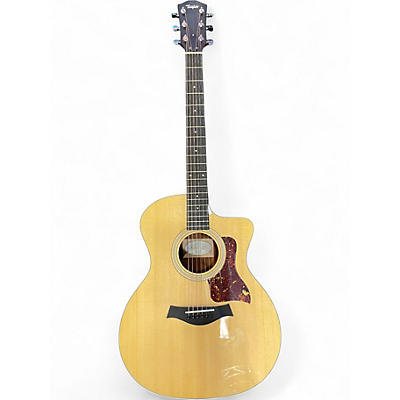 Used Taylor 214CE Natural Acoustic Electric Guitar