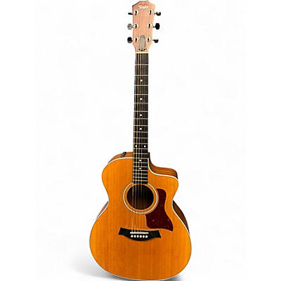 Used Taylor 214CE Natural Acoustic Electric Guitar