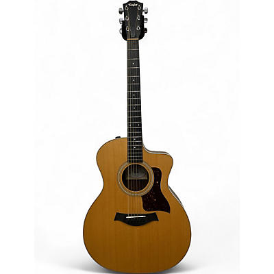 Used Taylor 214CE Natural Acoustic Electric Guitar