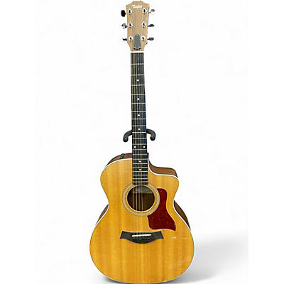 Used Taylor 214CE Natural Acoustic Electric Guitar