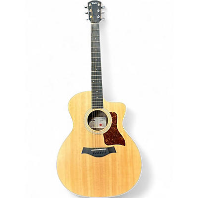 Used Taylor 214CE Natural Acoustic Electric Guitar
