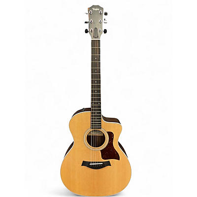 Used Taylor 214CE Natural Acoustic Electric Guitar