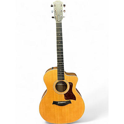 Used Taylor 214CE Natural Acoustic Electric Guitar