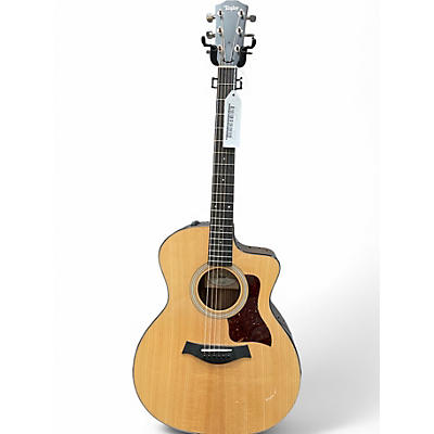 Used Taylor 214CE PLUS Natural Acoustic Electric Guitar