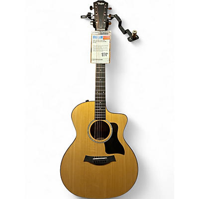 Used Taylor 214CE PLUS Natural Acoustic Electric Guitar