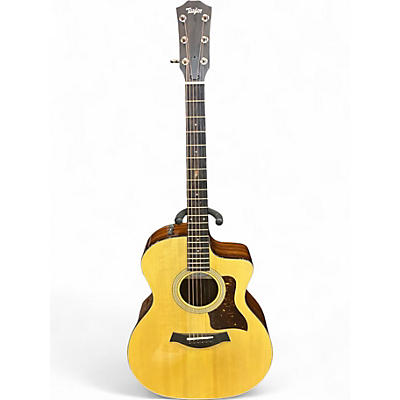 Used Taylor 214CE PLUS Natural Acoustic Electric Guitar
