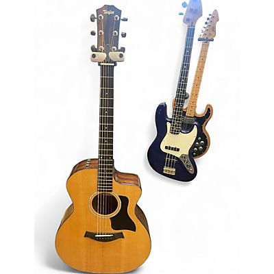 Used Taylor 214CE PLUS Natural Acoustic Electric Guitar