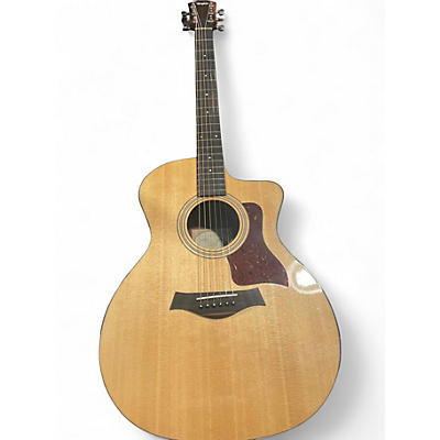 Used Taylor 214CE PLUS Natural Acoustic Electric Guitar