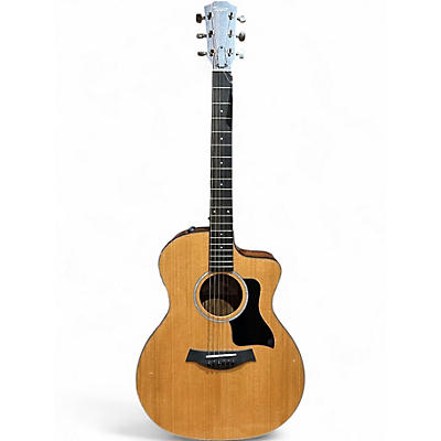 Used Taylor 214CE PLUS Natural Acoustic Electric Guitar