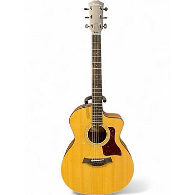 Used Taylor 214CE PLUS Natural Acoustic Electric Guitar