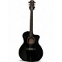Used Taylor 214CE Plus Black Acoustic Electric Guitar Black
