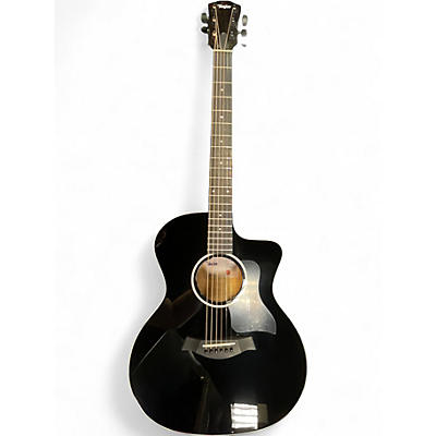 Used Taylor 214CE Plus Black Acoustic Electric Guitar