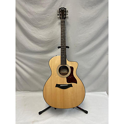 Taylor Used Taylor 214CE Plus Natural Acoustic Electric Guitar