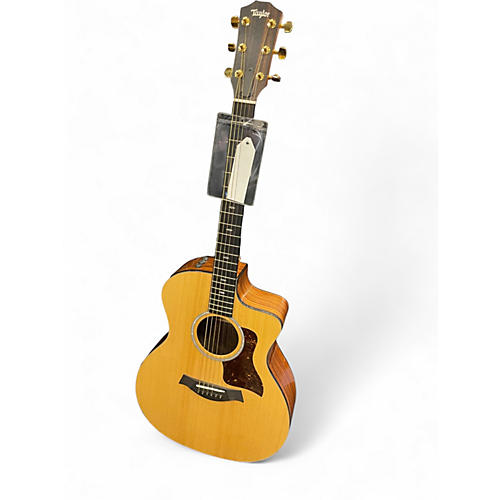 Used Taylor 214CE Plus Natural Acoustic Electric Guitar Natural