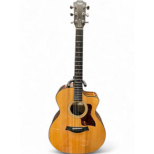 Used Taylor 214CE Plus Natural Acoustic Electric Guitar Natural