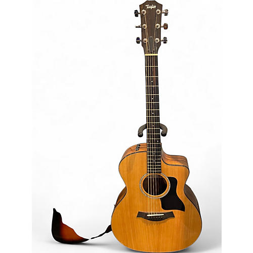 Used Taylor 214CE Plus Natural Acoustic Electric Guitar Natural