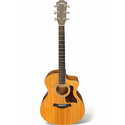 Used Taylor 214CE Plus Natural Acoustic Electric Guitar