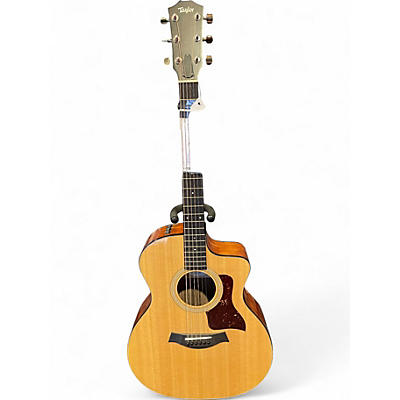 Used Taylor 214CE Plus Natural Acoustic Electric Guitar