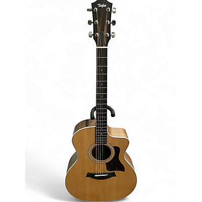 Used Taylor 214CE Plus Natural Acoustic Electric Guitar