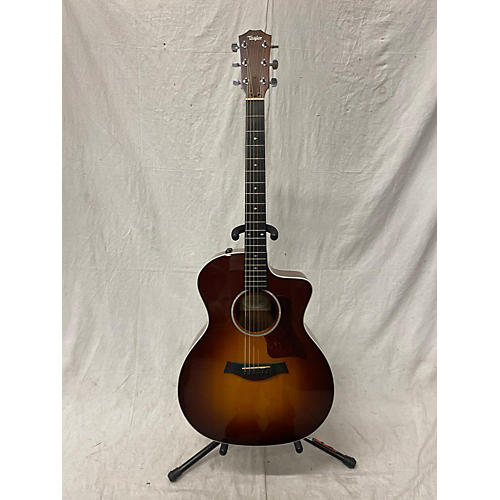 Taylor Used Taylor 214CE SB DLX Tobacco Sunburst Acoustic Electric Guitar Tobacco Sunburst