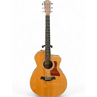 Used Taylor 214CEG Natural Acoustic Electric Guitar
