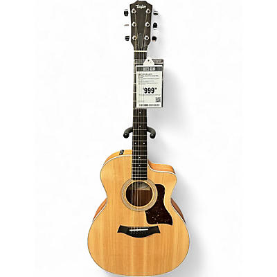 Used Taylor 214CEK Natural Acoustic Electric Guitar