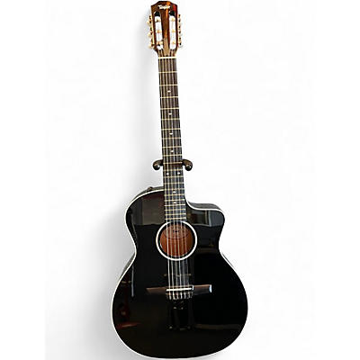 Used Taylor 214CEN Black Classical Acoustic Electric Guitar