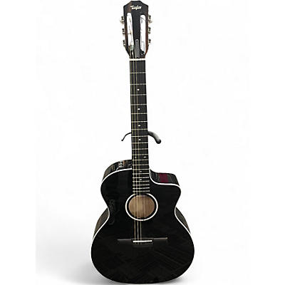 Used Taylor 214CEN Black Classical Acoustic Electric Guitar