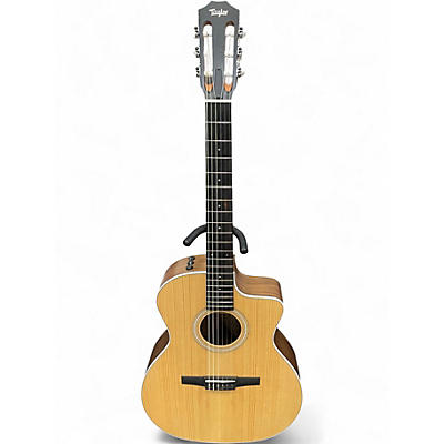 Used Taylor 214CEN NATURAL Classical Acoustic Electric Guitar