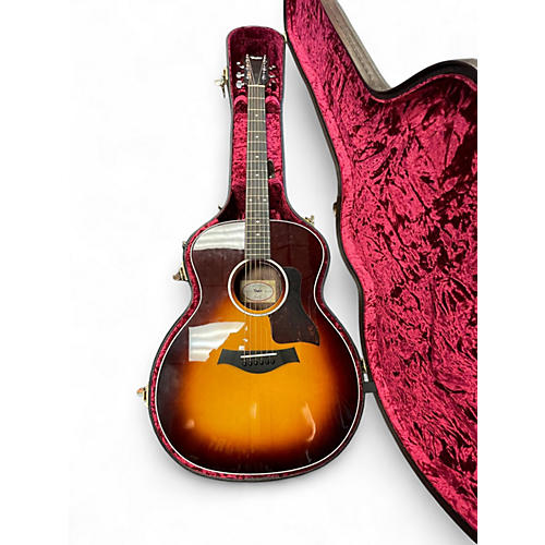 Used Taylor 214E DLX 2 Color Sunburst Acoustic Electric Guitar 2 Color Sunburst