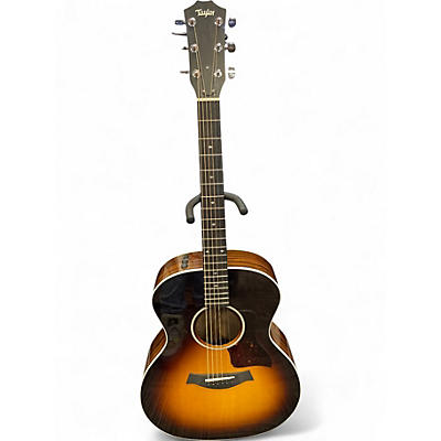 Used Taylor 214E DLX GA SB 2 Color Sunburst Acoustic Electric Guitar