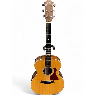 Used Taylor 214E Deluxe Natural Acoustic Guitar