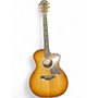 Used Taylor 214ce DLX Sunset Blvd Grand Auditorium Sunset Edgeburst Acoustic Guitar Sunset Edgeburst