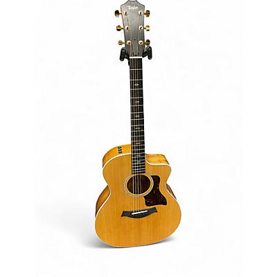 Used Taylor 214ce-K DLX Natural Acoustic Electric Guitar