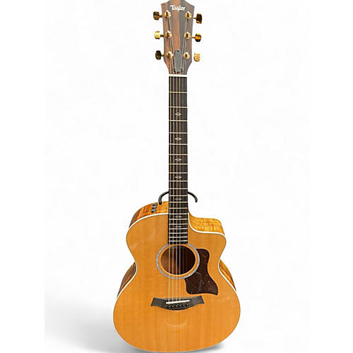 Used Taylor 214ce-K DLX Natural Acoustic Electric Guitar Natural